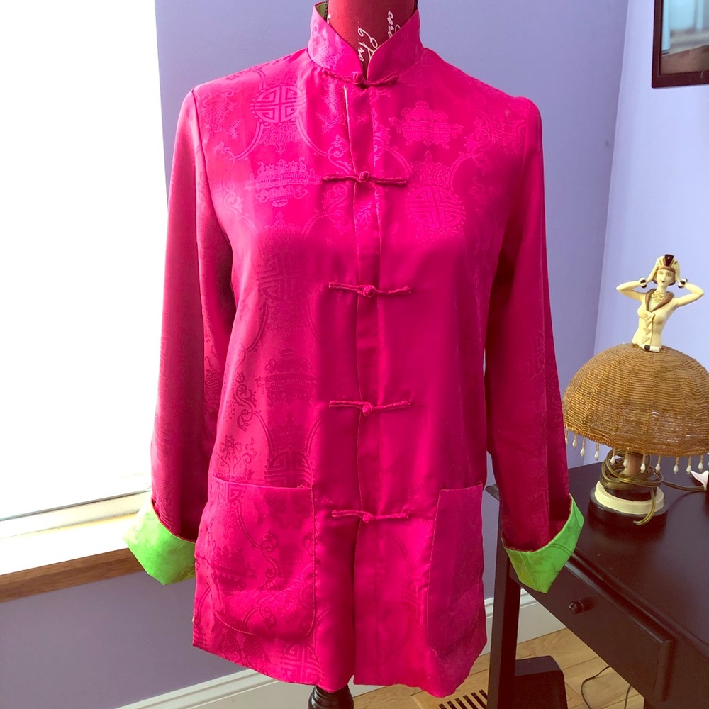 Authentic reversible Chinese shirt.